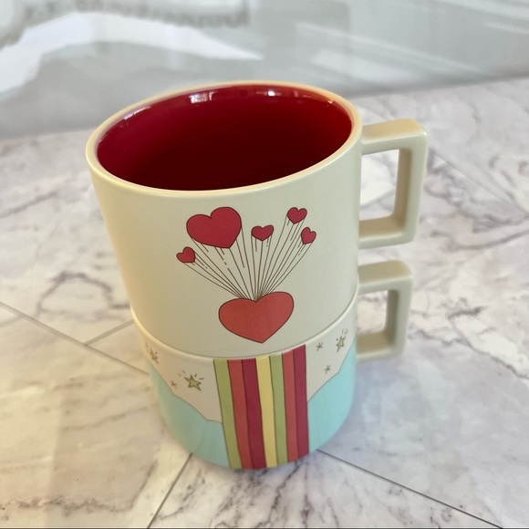 💚 STARBUCKS💚 Rainbow Road Spread Love Mug Set - Picture 4 of 8